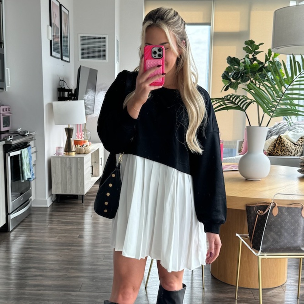 Black and White Women's Skirt